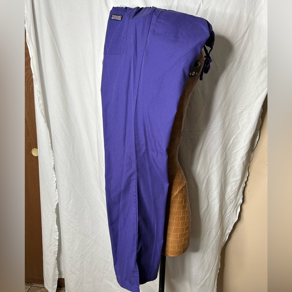 Cherokee‎ Workwear Women's Small Scrub Pants Purple Drawstring Style 4101
